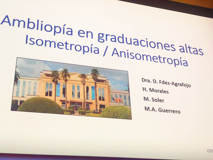 Ponencia Ambliopía en graduaciones altas